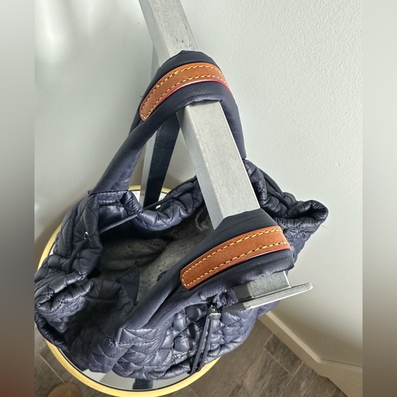 MZ Wallace Metro Convertible Backpack Navy - Picture 11 of 14